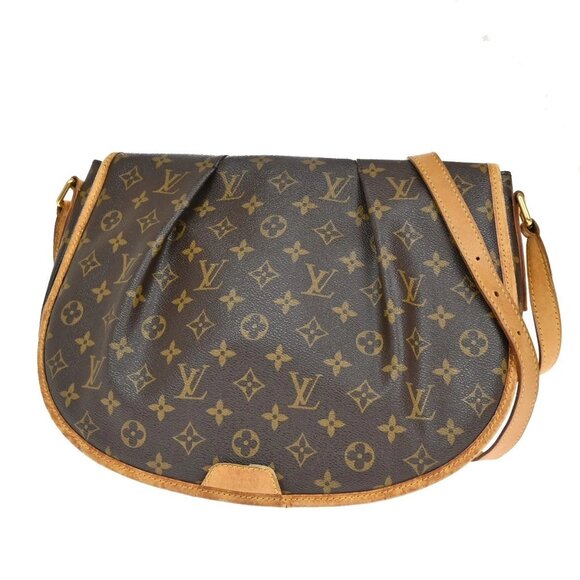 LOUIS VUITTON Menilmontant MM Shoulder Bag Monogram Leather BN M40473 84KA608 - Picture 1 of 16